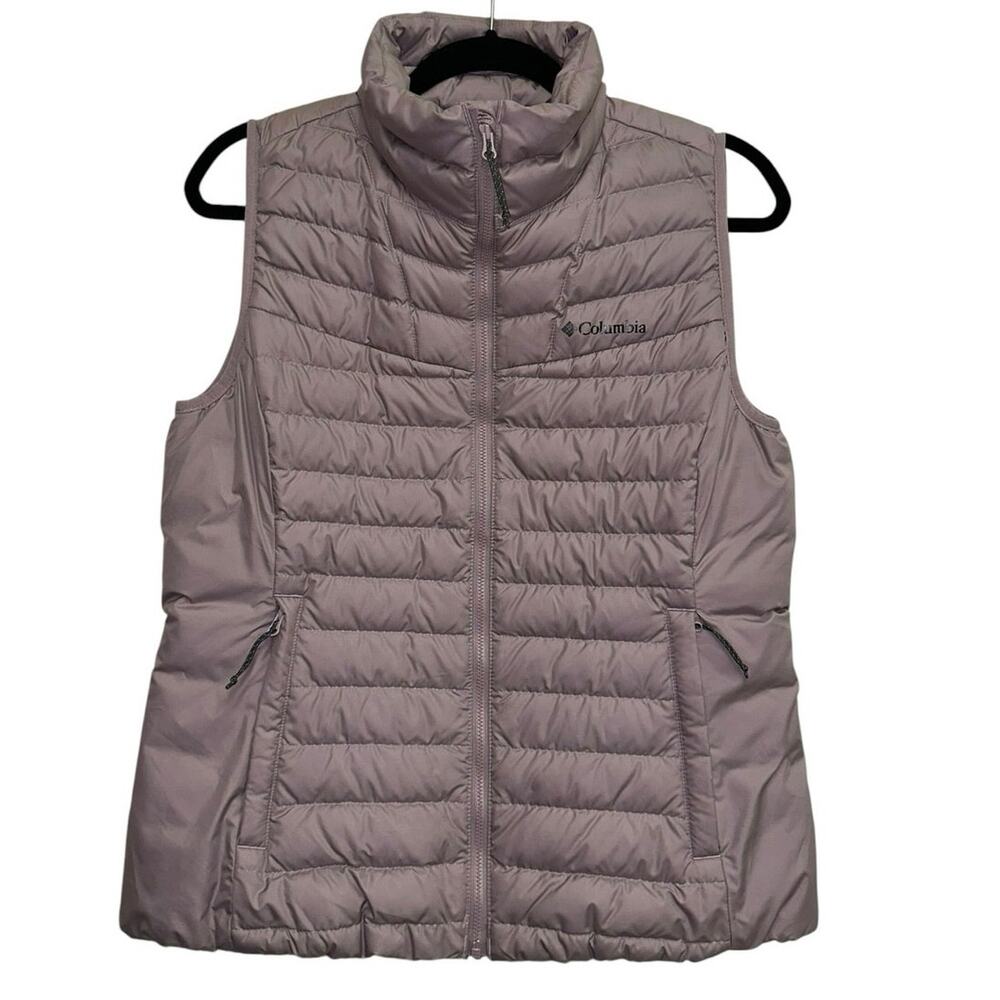 Columbia Women's Powder Lite II Vest Medium Mauve Omni-Heat Packable Puffer Down
